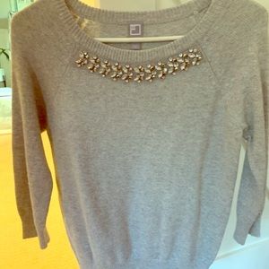 Jewel collared sweater